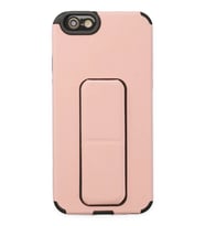 Mey İthalat® iPhone 6 Kılıf Mega Standlı Silikon - Pudra