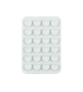 Lexroo Kare Öpücüklü Tek Taraflı Silikon Tutucu 5,50cm x 8cm - Beyaz