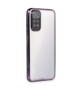 Redmi Note 11 Kılıf Lensli Silikon - Mor