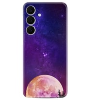 Samsung Galaxy S25 FE Kılıf Boutique Baskılı Resimli Mor Ay Pcode -025