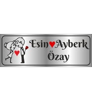 Metal Kapı İsimliği GÜMÜŞ 0009