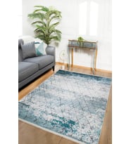 Dijital Kaymaz Yıkanabilir Beyaz Geometrik Salon Halısı Mutfak Halısı Koridor Halısı Yolluk HLN1423