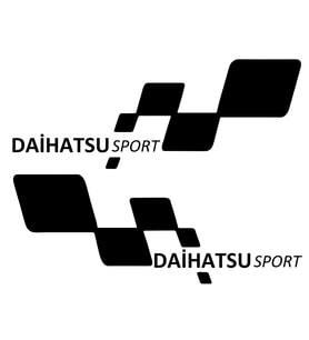 DAİHATSU sport Etiket Yapıştırma 30cmx11cm MMD191