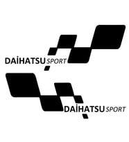 DAİHATSU sport Etiket Yapıştırma 30cmx11cm MMD191