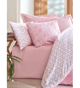 Çift Kişilik Nev Takımı Minimal Pembe