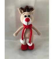 Geyik Bobo Amigurumi Organik Oyuncak