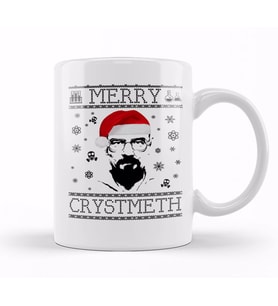 Breaking Bad Heisenberg Merry Chrystmeth Christmas Kupa Bardak Porselen