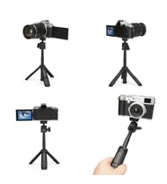 Tripod Telefon Fotoğraf Makinası Masaüstü Uzayabilir Selfi Çubuuğu MT-19 (Siyah)