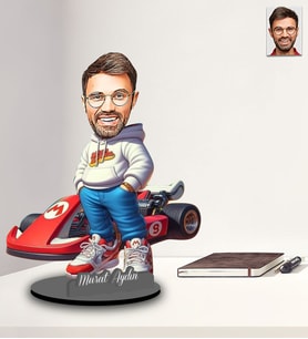 Kişiye Özel Mario Tasarımlı İki Katmanlı Ahşap Biblo Model-1