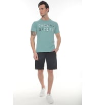 Creatıve Penye Baskılı T-shirt (Su Yeşili)