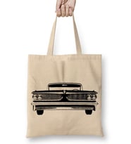 Carro Vintage Araba Bez Çanta Uzun Saplı