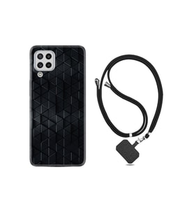 Samsung Galaxy M22 Kılıf Resimli Desenli Silikon Boyun Askılı Şekiller 1876