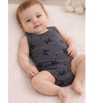 Civil Baby Fiyonk Empirme 1-36 Ay Çıtçıtlı Badi - Bej (Antrasit)