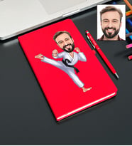 Kişiye Özel Karateci Tasarımlı Karikatür Defter Ve Kalem Seti 70