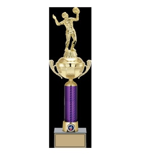 ODAK KUPA - Figürlü Kupalar - Voleybol Kadın Figürlü Kupalar FG-060 A - 46 cm