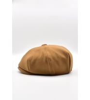 Erkek Dökümlü Kışlık Newsie Kasket Premium Irish Flat Cap Şapka (Camel)