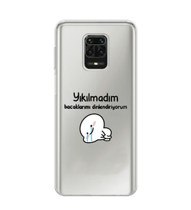 Xiaomi Redmi Note 9S - Redmi Note 9 PRO Uyumlu Yıkılmadım Tasarımlı Şeffaf Telefon Kılıfı