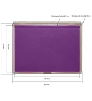 Büyük Boy Mor Istampa 165*127mm Su Bazlı Mürekkep Baskı Pedi