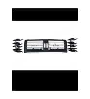Mercedes W251 2010-2013 Klima Kalorifer Izgarası &Ouml;n Orta Nikelajlı Siyah 2518302254.9116 Wender