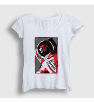 Presmono Kadın Beyaz Astro 30 Seconds To Mars T-Shirt 171259tt