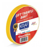 ÇİFT TARAFLI BANT 12MM X 25 METRE