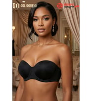Le Jardin Premium Kadın Mikro Push-up Destekli Dolgulu Straplez Askısız Kutulu Tekli Sütyen