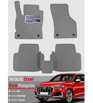 AUDİ Q7 (2005-2015) Uyumlu EVA Paspas Tam Set–Araca Özel,Su Geçirmez,Hızlı ve Kolay Montaj