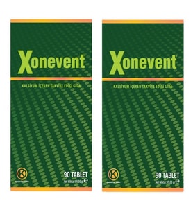 Xonevent Kalsiyum, Magneyum, D3, Lizin, Bor 90 Tablet - 2'li