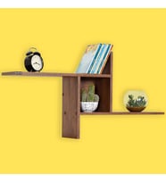Adore Mobilya Dekoratif Duvar Rafı - Koyu Ceviz (Oslo Ceviz) 100x50x18 cm (GxYxD)