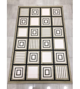 Saray Halı Simin 10792 R 150X230 Gri Beyaz Siyah 4 M2 Halı !