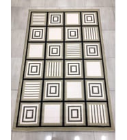 Saray Halı Simin 10792 R 150X230 Gri Beyaz Siyah 4 M2 Halı !