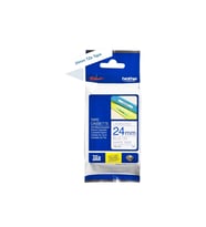 Tonersepeti Brother TZe-253 24mm Beyaz üzerine Mavi Laminasyonlu Etiket