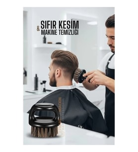 Mey İthalat® At Kılı Fade Fırça – Berberler İçin Sıfır Kesim ve Makine Temizleme Fırçası