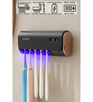 Mio UV5F Pro 2600mAh Şarj Edilebilir UV Sterilizatörü Diş Fırçası Tutucusu Siyah