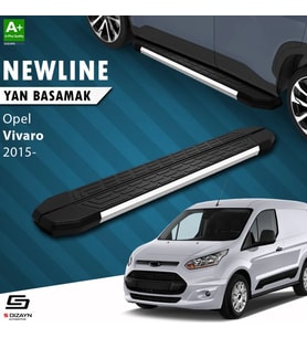 Opel Vivaro B Kısa Şase NewLine Krom Yan Basamak 223 Cm 2015-2018 A+ Kalite