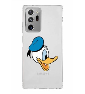 Samsung Galaxy Note 20 Ultra Kamera Korumalı Kapak Donald Duck Tasarımlı  Şeffaf Kılıf