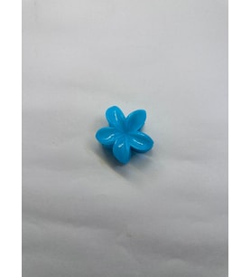 Tekli, Mavi Renk 5 cm Lotus Çiçeği Mandal Toka