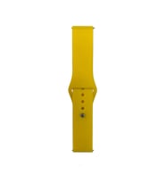 Lexroo Huawei Watch GT 3 42mm Band Serisi 20mm Klasik Kordon Silikon Strap Kayış - Sarı