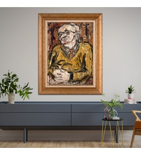 Altın Paspartulu Çerçeveli Tablo CV1010 (Gold)