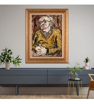 Altın Paspartulu Çerçeveli Tablo CV1010 (Gold)