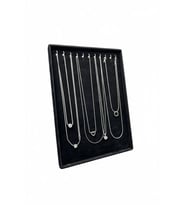 Süet Kumaş Siyah Renk 34/24 Cm Saç Ayaklı Kolye Zincir Tebih Sergileme Standı