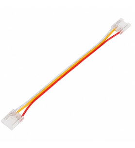 10 mm CCT COB LED Şerit Çift Taraflı Kablolu Konnektör 3 Pin 10 cm Şeffaf Lehimsiz Şerit Birleştirme Aparatı 1 Adet 12V 24V