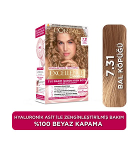 L'Oréal Paris Excellence Creme Amonyaklı Saç Boyası - 7.31 Bal Köpüğü 99 ml Uzun Süre Kalıcı Etki