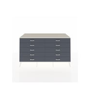 Kronos Konsol 10 Çekmeceli  176x59x99 Antrasit-Aytaşı/Antrasit