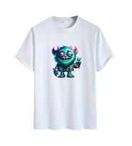 Animasyon Görselli  Unisex (Tshirt) Tişört (Beyaz)