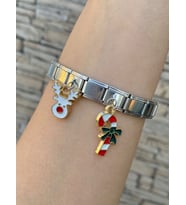 Kararmaz Çelik Bileklik & Charm Modelleri Yeni Yıl Konsept - Şıklık ve Dayanıklılık Ayarlanabilir - Kararmaz, 18 cm (Çok Renkli)