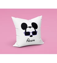 Mickey Mouse Sevgili Çift Tasarımlı Yastık Kişiye Özel