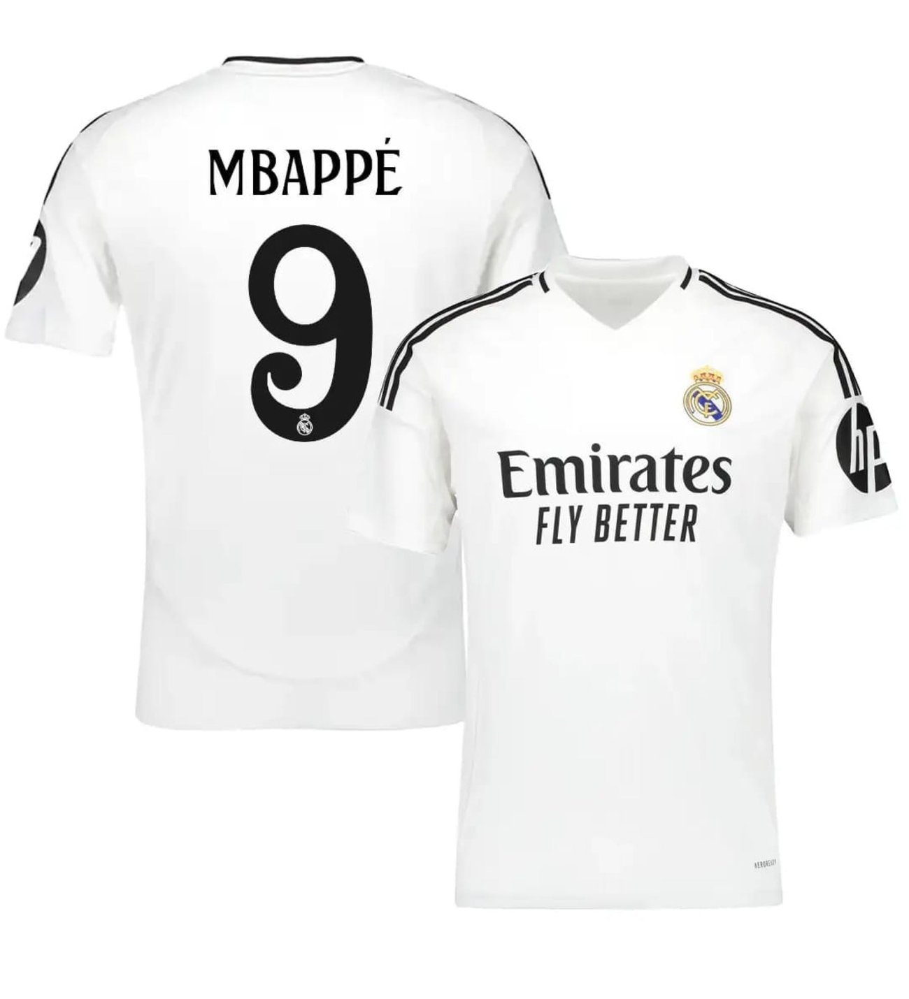 Real Madrid Mbappe 24/25 Sezon Beyaz 9 Numara Yetişkin Forması