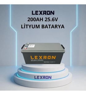 Agro Makine Lexron 200 Ah 25.6 v Lityum Batarya