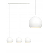 RİOLİGHT RETRO1,VİNTAGE1,RUSTİK1 BEYAZ 3XE27 DUYLU METAL MASA ÜSTÜ AVİZE GLOP ÇAPI:20CM UZUNLUK:60CM